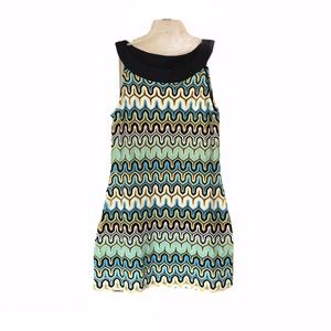 Tall Girl Bright 70s Vibe Sleeveless Dress